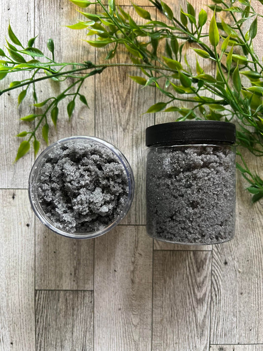 Tea Tree + Activated Charcoal Salt Scrub