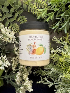 Lemon Body Butter - Natural Body Butter - Shea Butter - Cocoa Butter - 